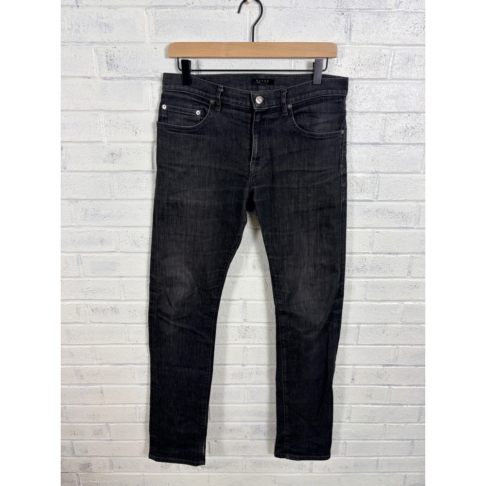 Parke New York Jeans Mens 30 Black Slim Fit Stretch Denim Made in USA